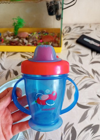 Mavi Bebek Biberonu ve Bölmeli Tabak - Görsel 5