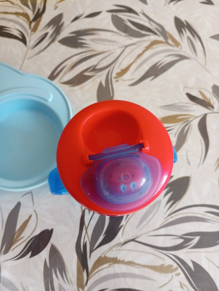 Mavi Bebek Biberonu ve Bölmeli Tabak - Görsel 3