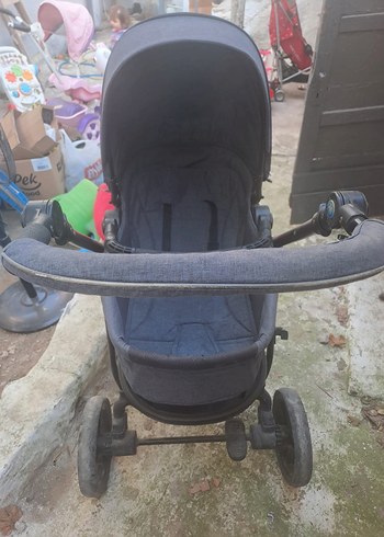 Gri Bebek Arabası ve puset - Görsel 3