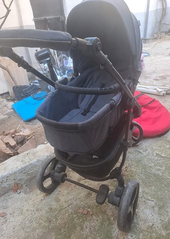 Gri Bebek Arabası ve puset - Görsel 2