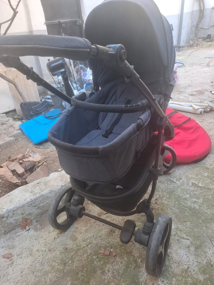 Gri Bebek Arabası ve puset - Görsel 2