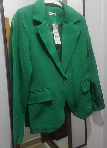 Yeşil blazer ceket 