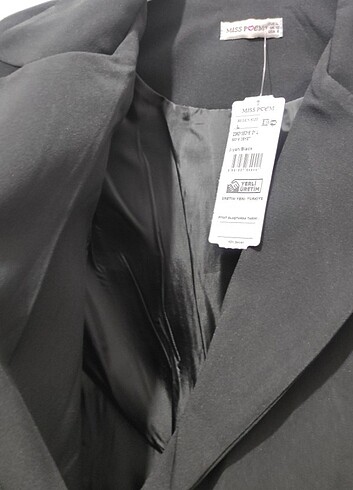 l Beden Siyah blazer ceket