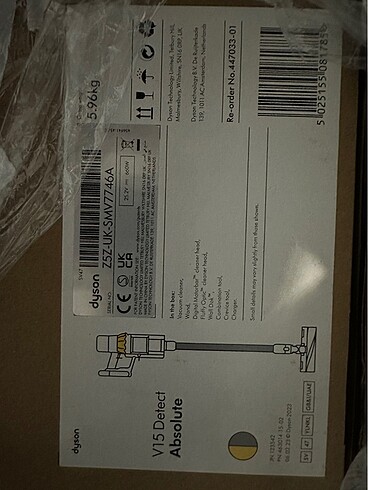 Beden Dyson V15 Detect Absolut Süpürge
