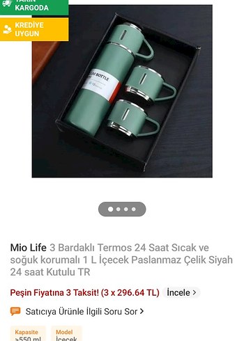 Pastel Yeşil 500ml Çocuk Termos Seti - Görsel 2