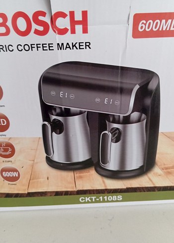 Bosch Siyah Gri Çift Demlikli Kahve Makinesi - Görsel 3