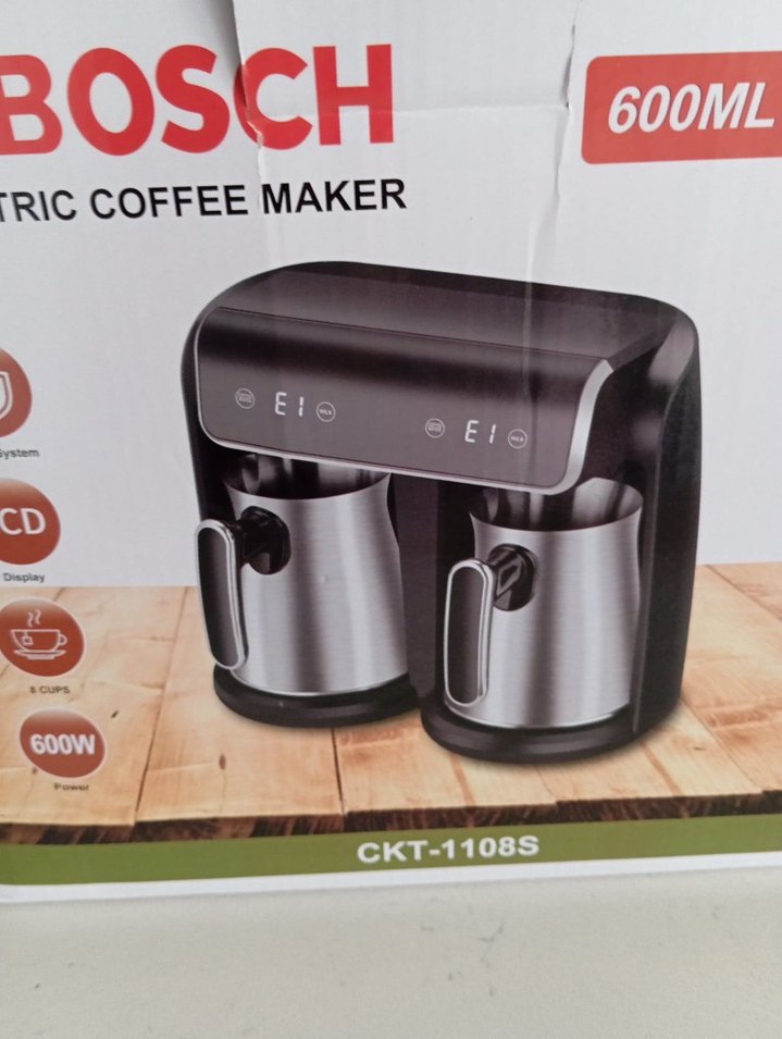 Bosch Siyah Gri Çift Demlikli Kahve Makinesi - Görsel 3