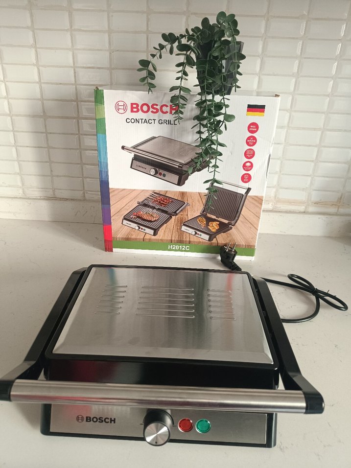 Bosch H20120 Siyah Kontakt Izgara tost makinası - Görsel 2