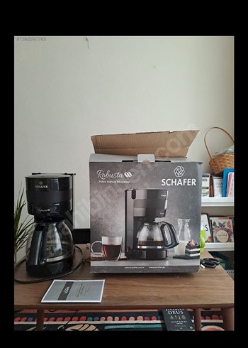 Siyah Schafer Robusto Kahve Makinesi