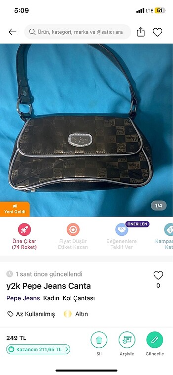 Pepe Jeans Vintage y2k Canta