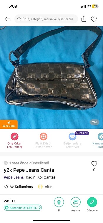 Pepe Jeans Pepe Jeans Vintage y2k Canta