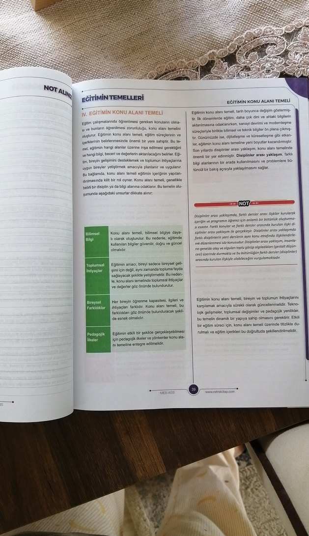 MEB AGS Ders Notu Eğitim Kitabı - Görsel 3