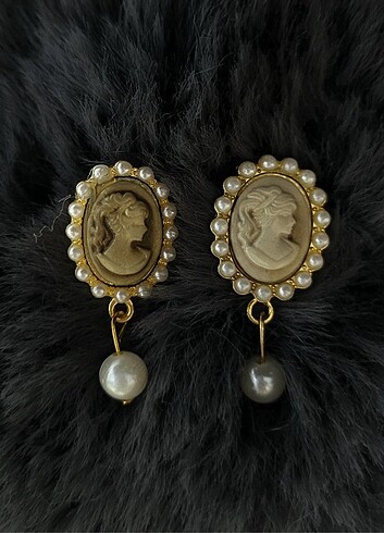 Vintage Lady Cameo broş 