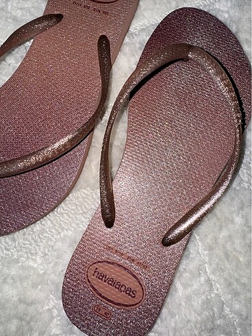 Havaianas Havaianas pembe simli terlik