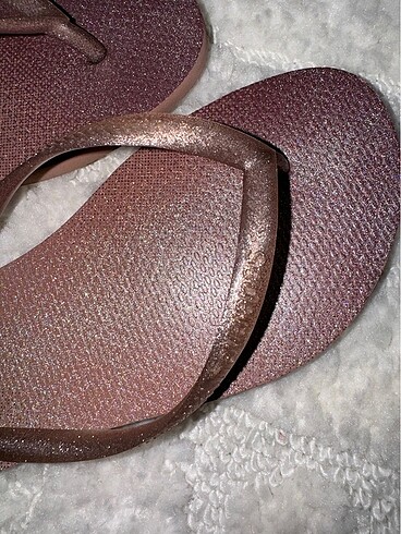 40 Beden Havaianas pembe simli terlik