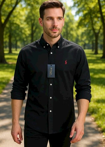 Beymen Club Siyah Polo Erkek Uzun Kollu Gömlek