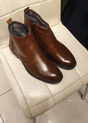 Klasik Kahverengi Deri Erkek Bot - Görsel 9