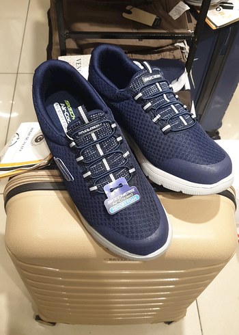 Lacivert Erkek Spor Ayakkabı Velcro Bantlı