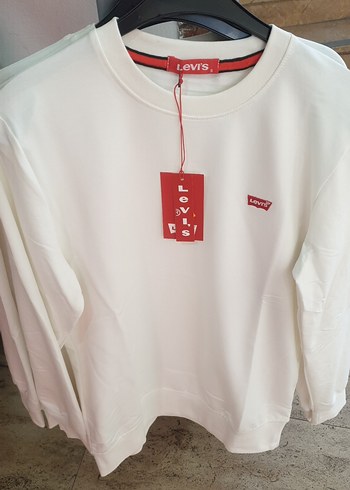 l Beden Levi's Beyaz Erkek Sweatshirt