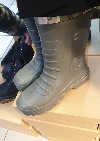 Gri Erkek Outdoor Lastik Bot - Görsel 6