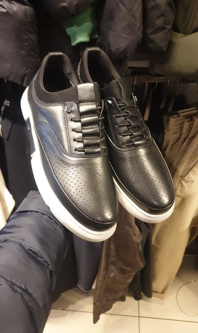 Gri Detaylı Siyah Erkek Günlük Ayakkabı - Görsel 2