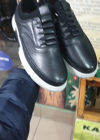 Siyah Bağcıklı Erkek Günlük Ayakkabı - Görsel 2