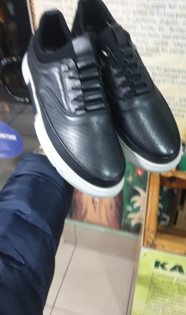 Siyah Bağcıklı Erkek Günlük Ayakkabı - Görsel 2