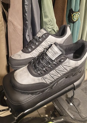 Gri Biker Erkek Outdoor Ayakkabı Velcro - Görsel 6