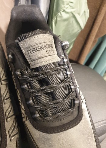 Gri Biker Erkek Outdoor Ayakkabı Velcro - Görsel 4