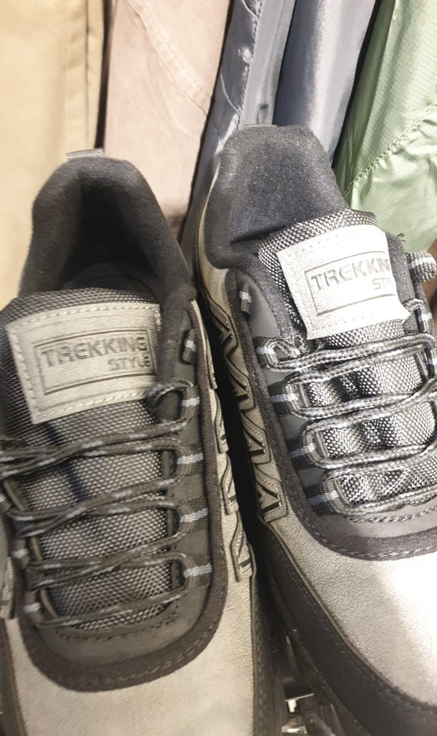 Gri Biker Erkek Outdoor Ayakkabı Velcro - Görsel 3