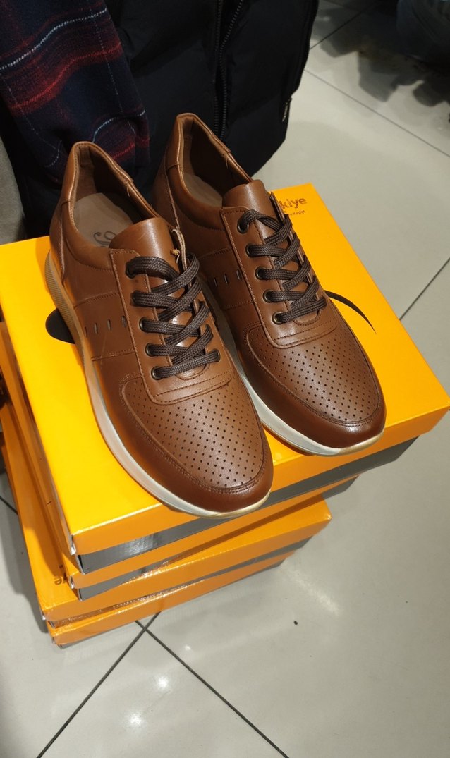 Kahverengi Bağcıklı Erkek Günlük Ayakkabı - Görsel 3