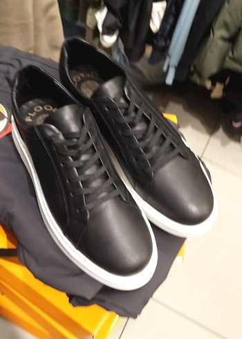 Siyah Deri Bağcıklı Erkek Günlük Ayakkabı - Görsel 9