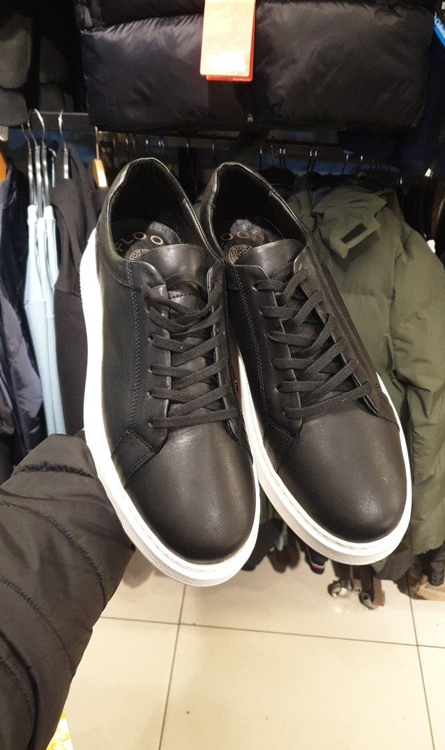 Siyah Deri Bağcıklı Erkek Günlük Ayakkabı - Görsel 3