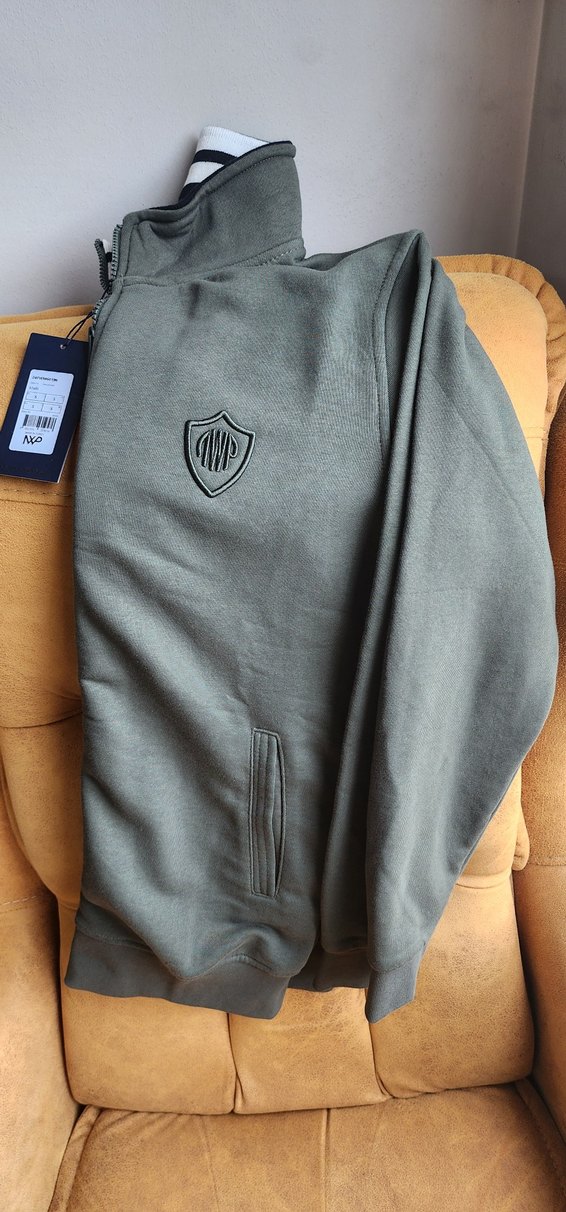 Gri Fermuarlı Erkek Sweatshirt - Görsel 3