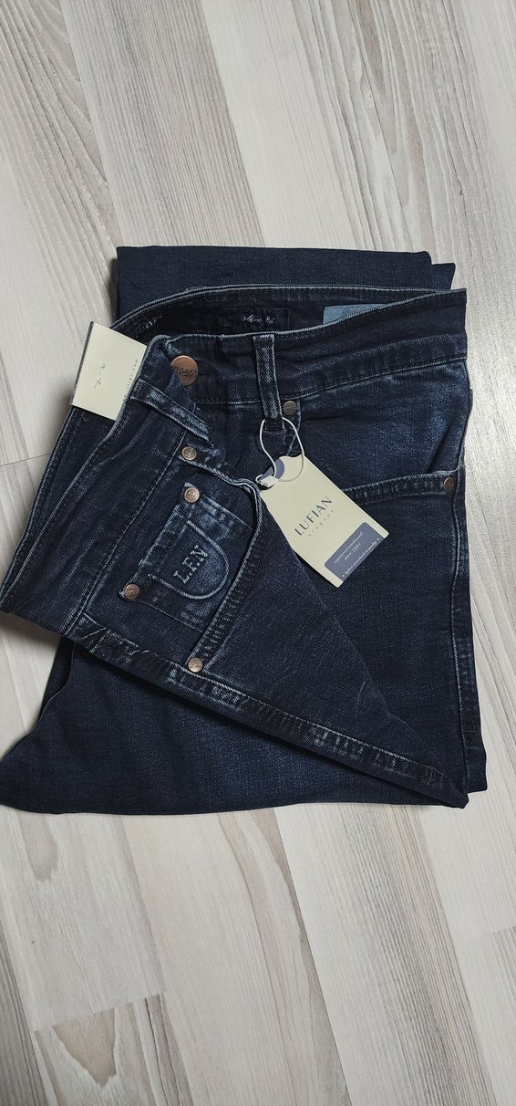 Lufian Lacivert Regular Fit Kot Pantolon 33/32 - Görsel 2