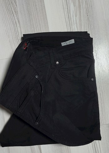USTOP Siyah Regular Fit Mini Erkek Kot Pantolon - Görsel 2