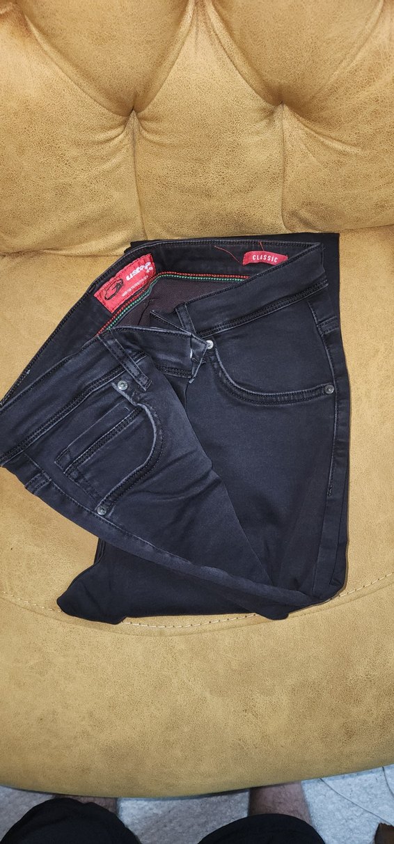 Erkek Siyah Regular Fit Denim Jean - Görsel 2