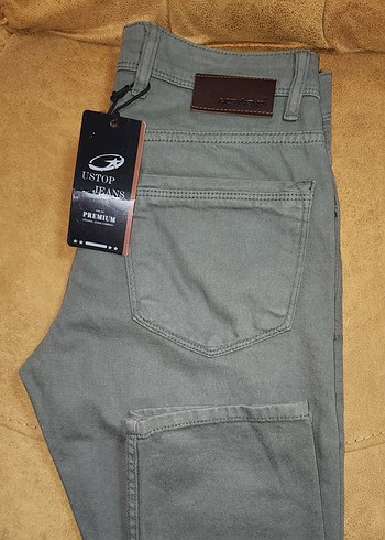 UStop haki Kadife Regular Fit Erkek Pantolon - Görsel 3