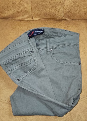 UStop haki Kadife Regular Fit Erkek Pantolon - Görsel 2