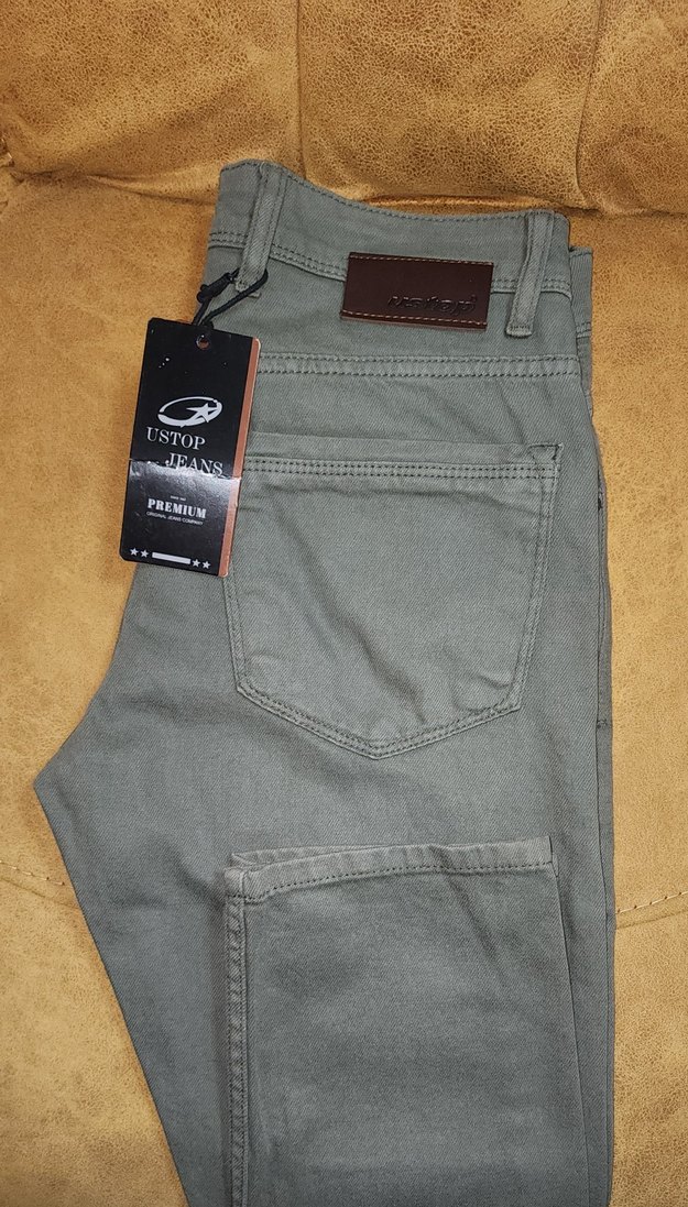 UStop haki Kadife Regular Fit Erkek Pantolon - Görsel 3