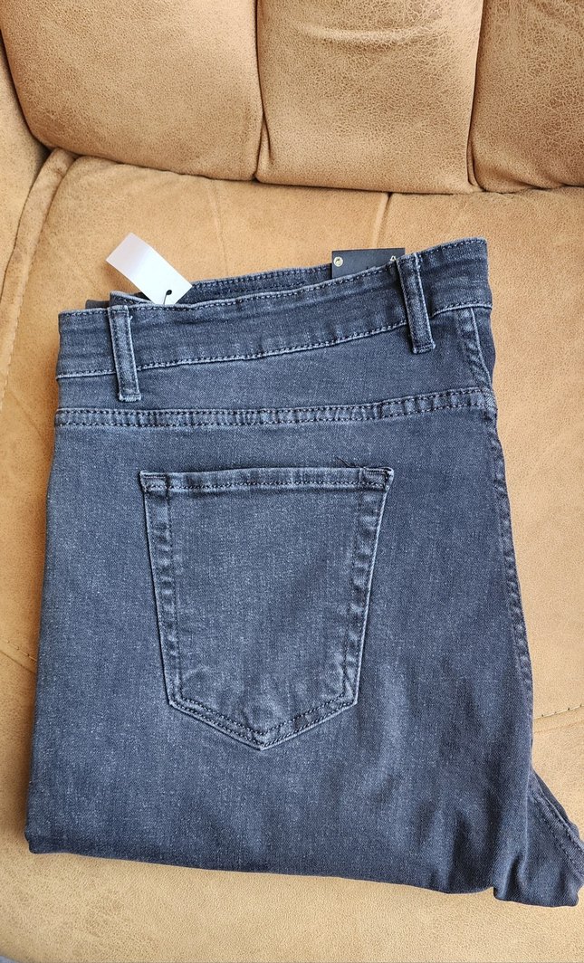 Gri Erkek Denim Pantolon, Normal Kalıp - Görsel 2