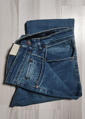 LUFIAN Erkek Kot Pantolon Regular Fit - Görsel 2