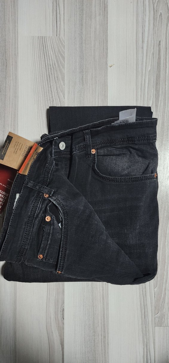 Levis 501 Siyah Denim Erkek Jean - Görsel 2