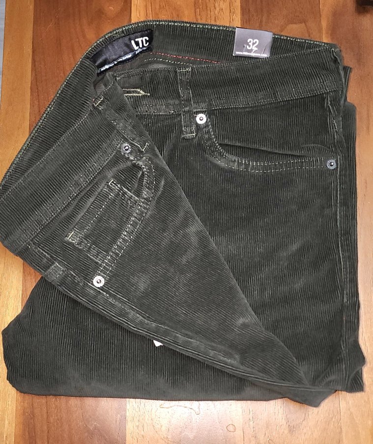 Erkek Kemerli Fit Kadife Pantolon - Görsel 3