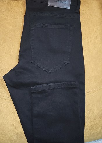 Siyah Süet Regular Fit Erkek Kot Pantolon - Görsel 3