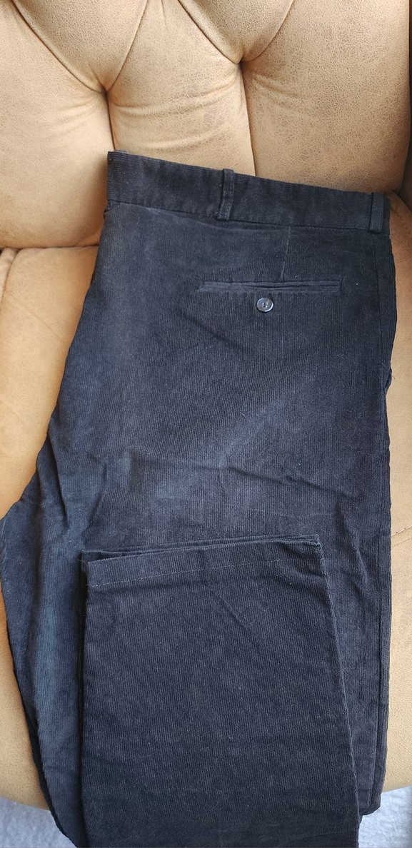 56 beden, Haki Erkek Kadife ince fitil Pantolon - Görsel 2