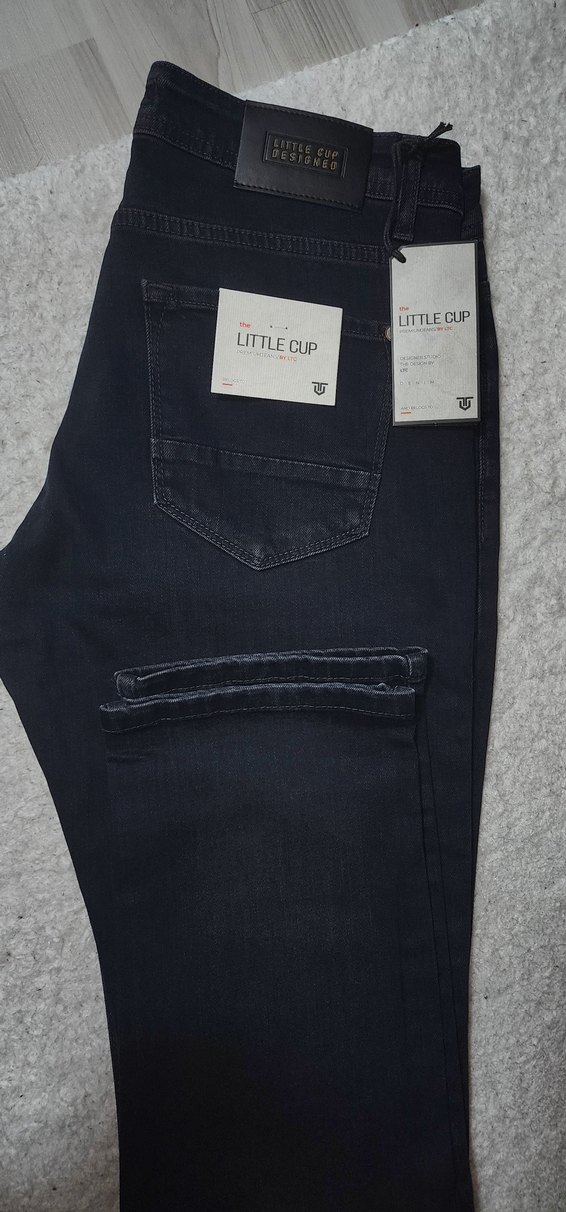 Erkek Lacivert Regular Fit Kot Pantolon - Görsel 3