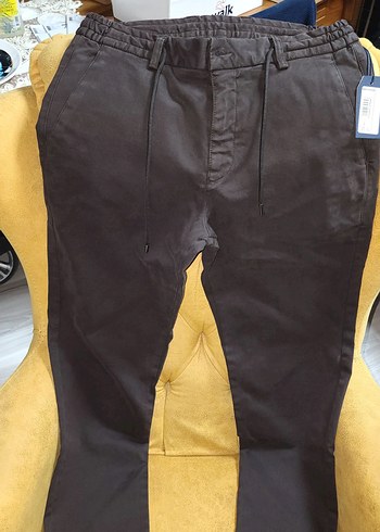 Kahve renk,Erkek Regular Pantolon,%56 tensel, %41 Pamuk,%3 Likra - Görsel 4