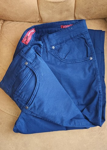 USTOP Erkek Lacivert Denim Pantolon - Görsel 2