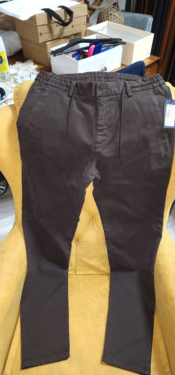 Kahve renk,Erkek Regular Pantolon,%56 tensel, %41 Pamuk,%3 Likra - Görsel 4